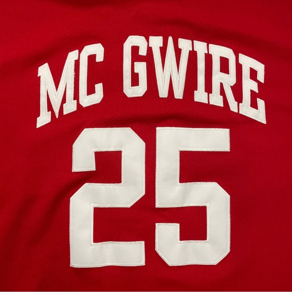 90’s Vintage Starter MLB St Louis Cardinals Mark McGwire Baseball Jersey Used - Picture 4 of 7